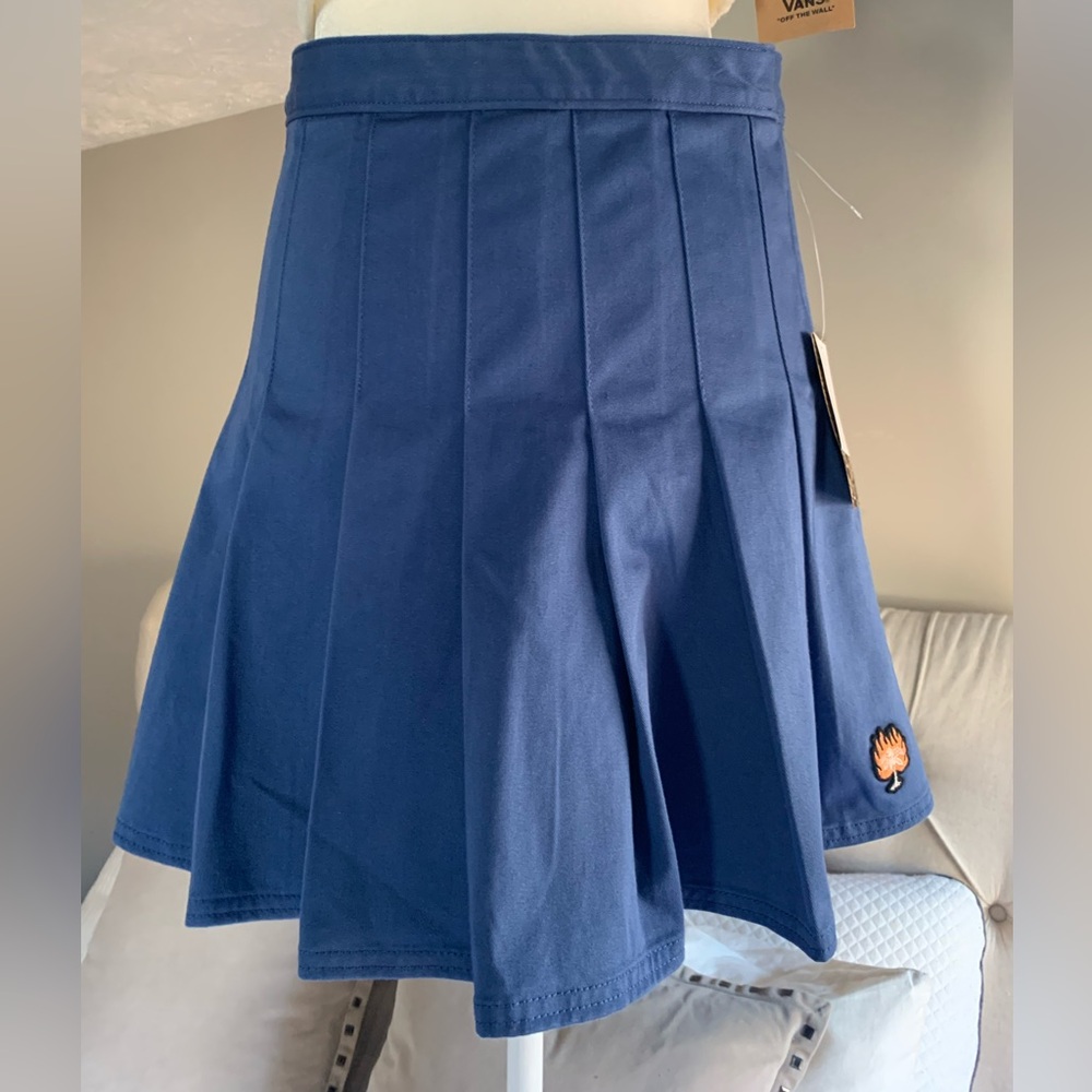VANS Blue Pleated Skirt
